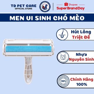 Cây Lăn Lông Chó Mèo Tĩnh Điện - Lăn Lông Tĩnh Điện Hút Lông Thú Cưng Làm Sạch Quần Áo TD Pet Care