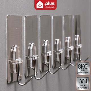 Móc dính tường chịu lực 8KG ShuangQing - Móc treo đồ đa năng siêu dính inox 304 không gỉ (LZ-0120)