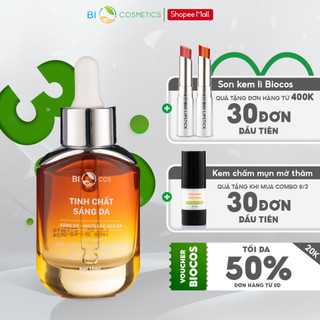 Serum Vitamin C dưỡng sáng mờ thâm nám BIOCOS - Serum cấp ẩm phục hồi làn da (15ml - 30ml)