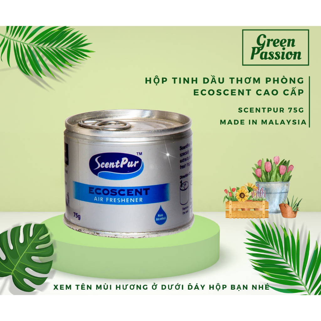 Tinh dầu thơm phòng cao cấp ScentPur 75g Với 10 hương thơm
