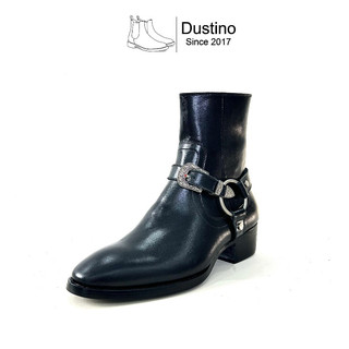 [ Cao cấp ] Giày Harness Boots Nam đế phíp, da bò nguyên tấm