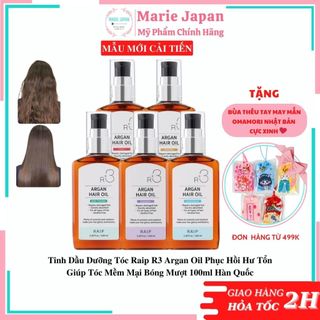 Tinh Dầu Dưỡng Tóc Raip R3 Argan Oil Phục Hồi Hư Tổn Giúp Tóc Mềm Mại Bóng Mượt 100ml Hàn Quốc