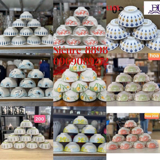 Bộ 10 chén ăn cơm họa tiết 4D siêu đẹp