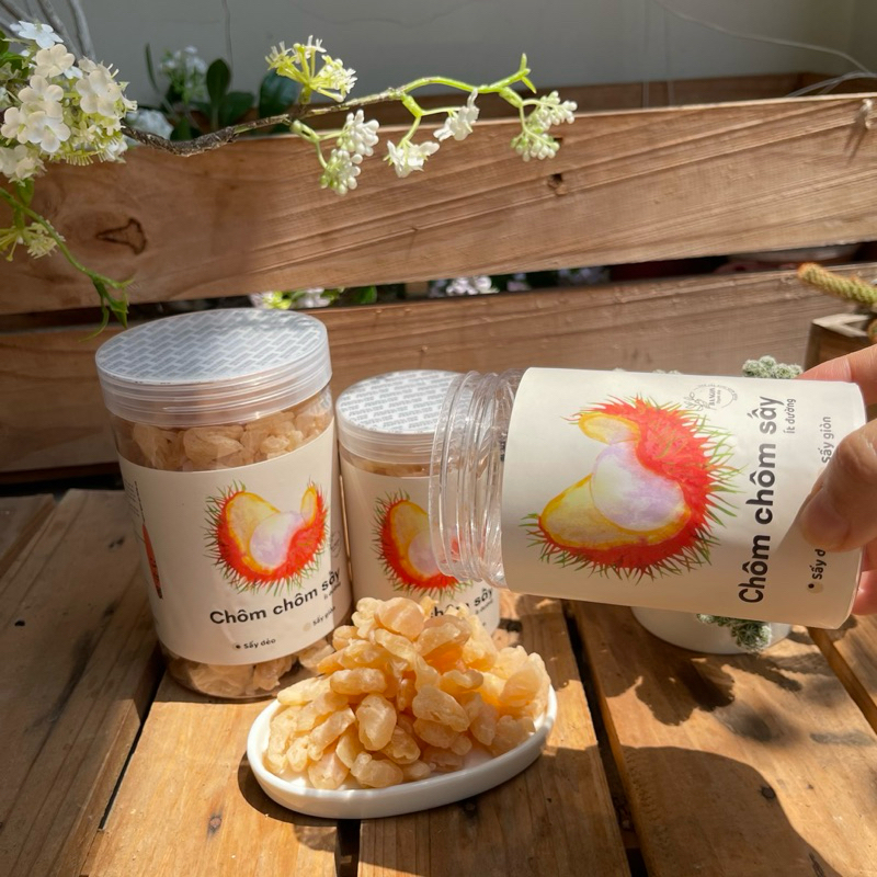 Chôm chôm sấy dẻo -chôm chôm lọc bỏ hạt sấy dẻo - vị tự nhiên - hình shop tự chụp