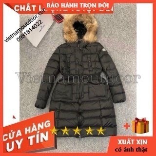 Áo khoác lông vũ mangto cổ lông dáng dài MCL nữ BẢO HÀNH TRỌN ĐỜI