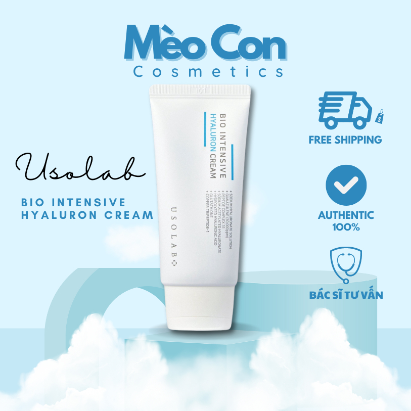 Kem Dưỡng Ẩm Ngậm Nước Usolab Bio Intensive Hyaluron Cream 50ml - Mèo Con Cosmetics