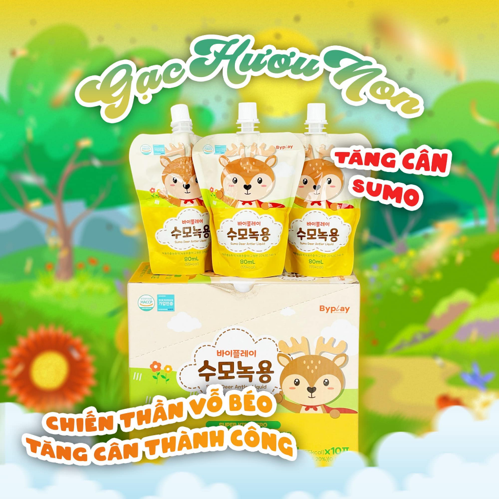 Gạc Hươu Non Tăng Cân SUMO Hàn Quốc - Giúp Bé Ăn Ngon, Tăng Cân Vượt Trội, Hấp Thu Tốt, Cải Thiện Biếng Ăn