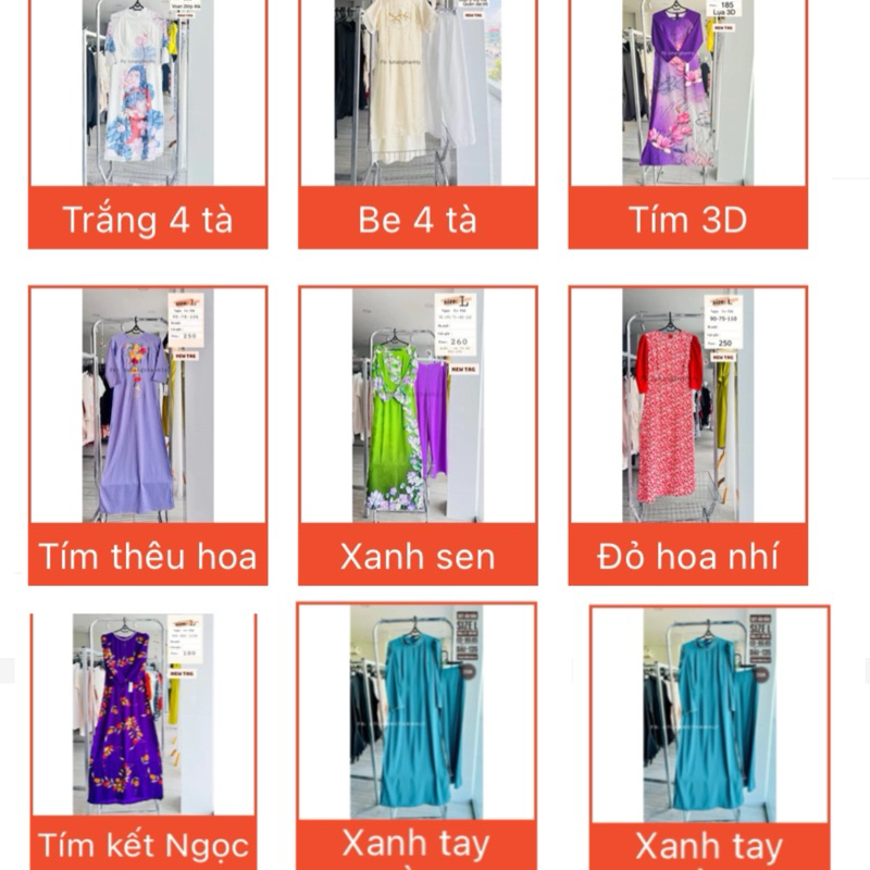 Áo dài size L (nhiều mẫu) siêu xinh