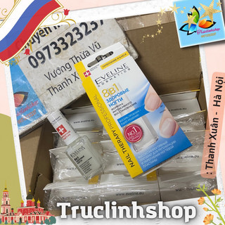 Dưỡng móng EVELINE Nail Therapy 8 in1 Total Action phục hồi dưỡng móng dầy đẹp và chắc khỏe, chống gãy tách móng 12ml