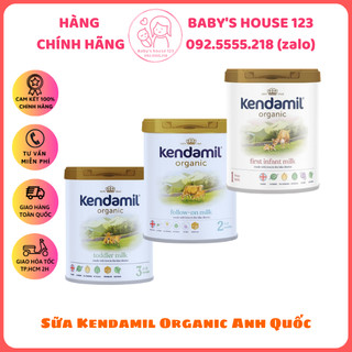 Sữa kendamil organic số 1, 2 ,3 - hộp 800g