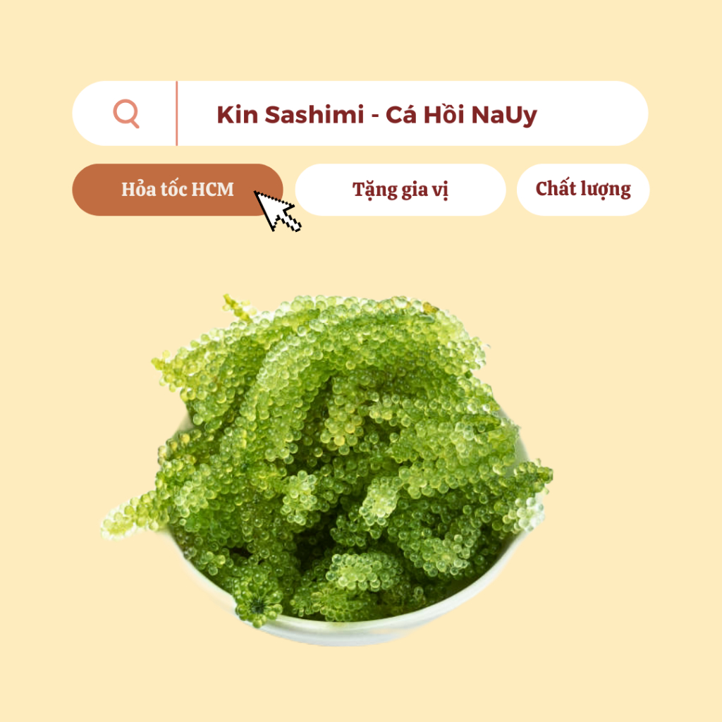 RONG NHO TƯƠI ĂN KÈM SASHIMI