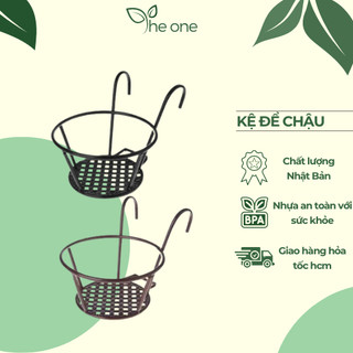 Kệ Để Chậu Hoa Cây Cảnh Có Móc Treo Ngoài Ban Công Tiện Lợi