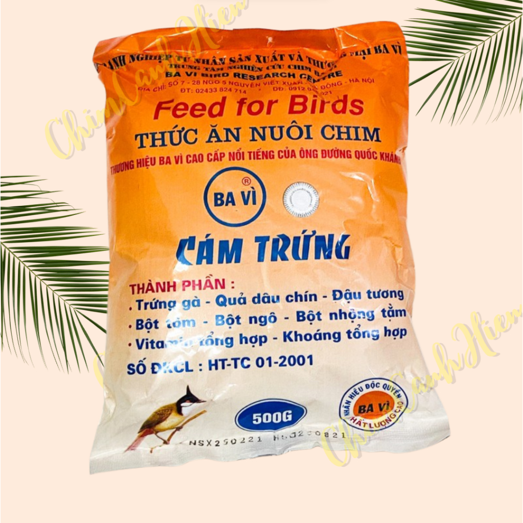 Cám trứng Ba Vì cho các loại chim - 500gr