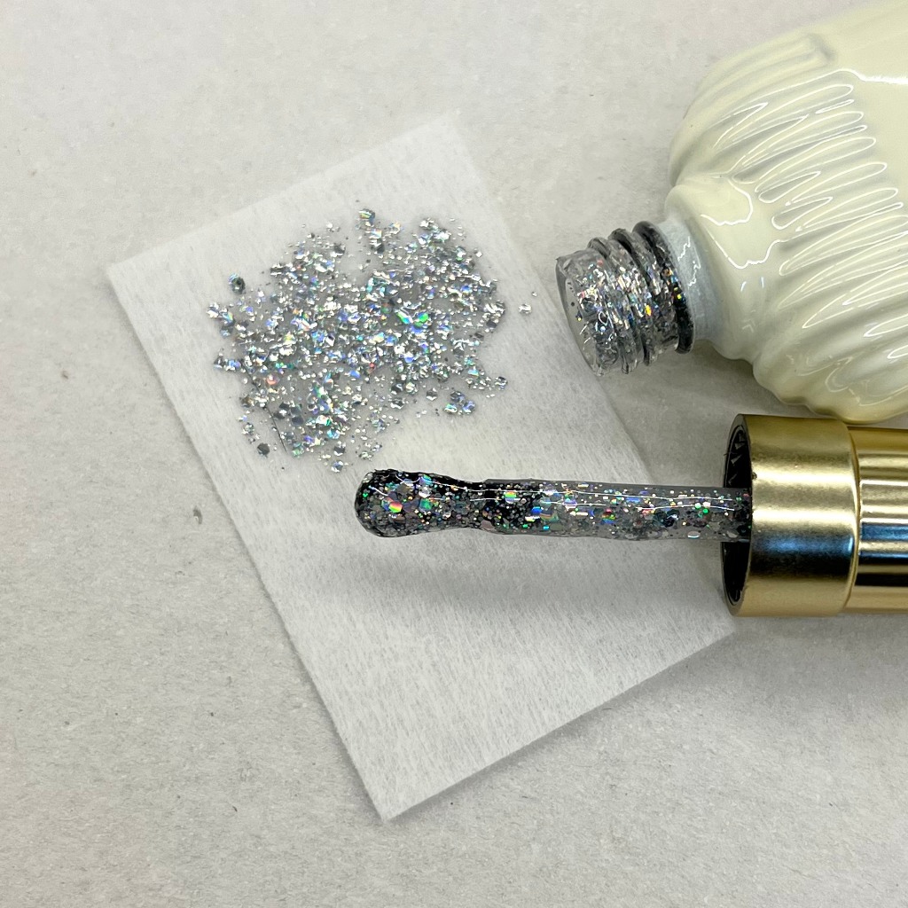 Sơn gel nhũ hạt to vàng bạc chai nắp nhọn