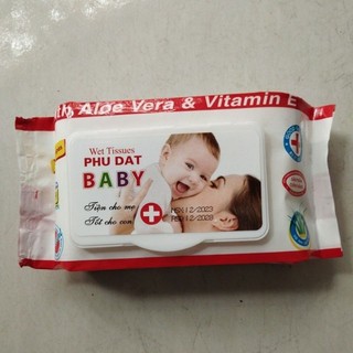 Combo 14 khăn ướt phú đạt baby 100tờ