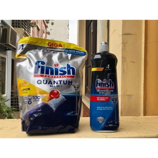 Viên rửa bát Finish Quantum 100 viên + Tặng viên Finish dùng thử