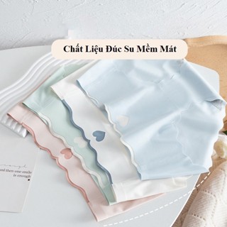Combo 5-10 quần lót nữ đúc su Tim không đường may chất thun lạnh kháng khuẩn 38-69kg