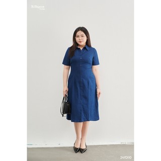 Đầm sơ mi bò dáng dài BIGSIZE (55kg đến 95kg) - 24YD110 - [BUstu Bigsize]