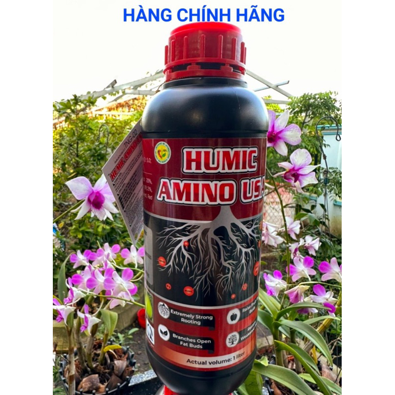 Humic Amino Usa nước 1 lít pha 800 lít nước kích thích rễ mạnh