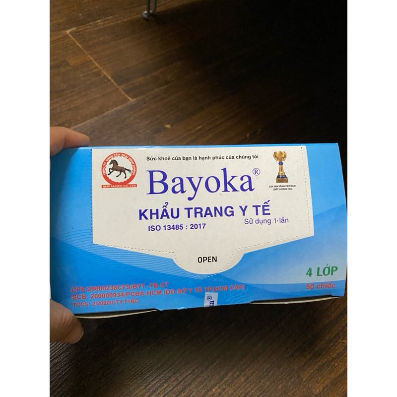 khẩu trang y tế 4 lớp BAYOKA