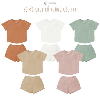 Lecoon- lc0875 bộ đồ chui cổ xuôg cộc tay