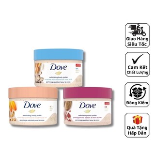 Tẩy da chết dove 225ml bản mỹ-đức