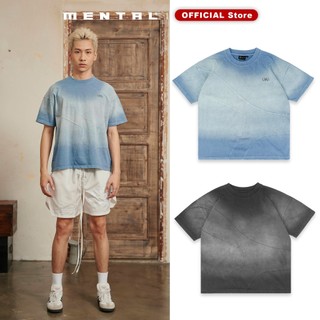Áo thun nam boxy thêu m wash - mental® embroidery t-shirt