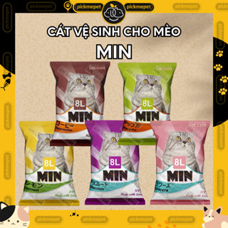 Cát Vệ Sinh Cho Mèo - CÁT NHẬT MIN Khử Mùi, Vón Cục 8L