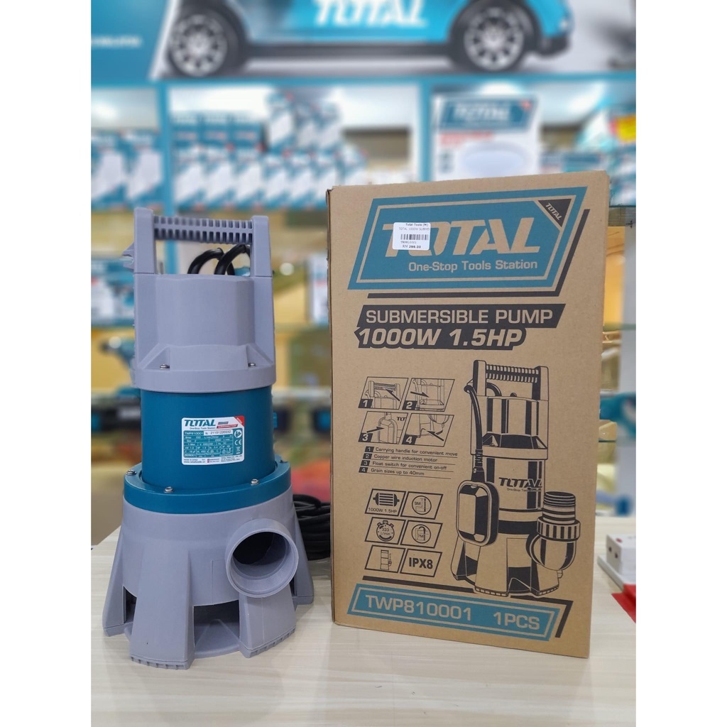 TOTAL Máy Bơm Chìm Nước Thải 1100W TWP810001