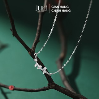 Dây chuyền mặt lá bạch quả 100% bằng Bạc Ý nguyên chất | Vòng cổ mang phong cách Châu Âu | VC11 JULI