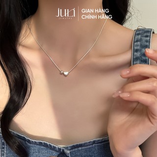 Vòng cổ / dây chuyền JULI thời trang hình trái tim cao cấp | 100% là bạc Ý nguyên chất | VC17 JULI