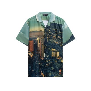 Áo sơ mi unisex cuban shirt in hình thành phố TeeHolic