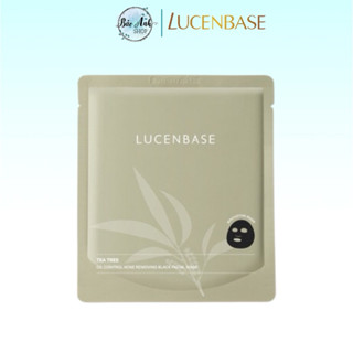 Combo 10 miếng LUCENBASE Mặt nạ BHA tràm trà cho da mụn, kiềm dầu, làm sạch da, giảm mụn đỏ 25ml