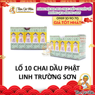 Lố 10 chai dầu phật linh trường sơn chai 1,5ml - 5ml, giảm cảm, nhức mỏi, sưng viên