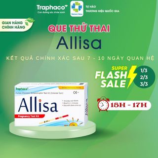  Hộp 5 Que Thử Thai Allisa HCG Traphaco Chính Xác Mọi Thời Điểm Trong Ngày Chỉ Sau 7 Ngày Quan H