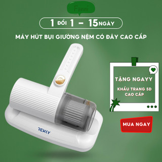 Máy Hút Bụi Giường Nệm Cầm Tay Mini 400W Lực Hút Mạnh 12000Pa Có Dây Cắm, Tia UV Diệt Khuẩn Ẩn Sâu FANNI