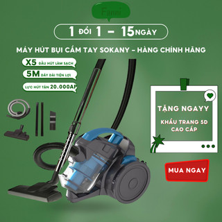 Máy Hút Bụi Cầm Tay Đa Năng 5 Đầu Hút Công Suất Siêu Mạnh, Tiếng Ồn Nhỏ Hàng Chuẩn Chính Hãng FANNI