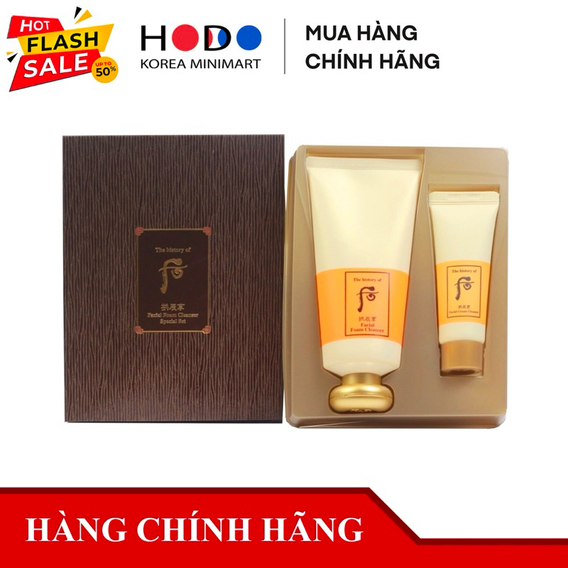 Gói date 2023 Sữa Rửa Mặt Whoo Các Dòng Whoo Trắng, Whoo Vàng, Whoo Đỏ