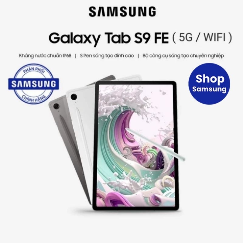 Máy tính bảng Samsung Galaxy Tab S9 FE 5G / Wifi - Hàng Chính Hãng | BigBuy360 - bigbuy360.vn