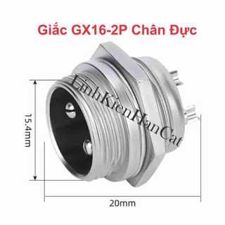 Giắc gx16-2p chân đực
