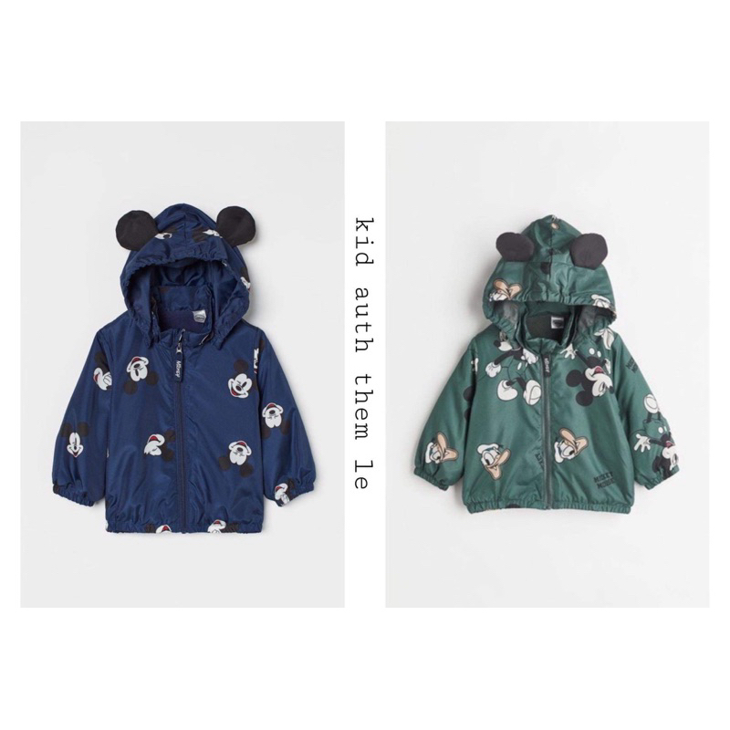 Áo phao mickey bé trai HM auth