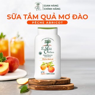 Sữa Tắm Le Petit Olivier Chiết Xuất Quả Mơ Đào giúp dưỡng ẩm, ngăn ngừa mụn và làm trắng da 250ML
