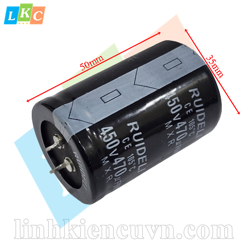 Tụ 470uF 450V 35×50mm tháo máy