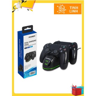 Dock sạc tay cầm và cáp sạc có led báo trạng thái sạc cho PS4