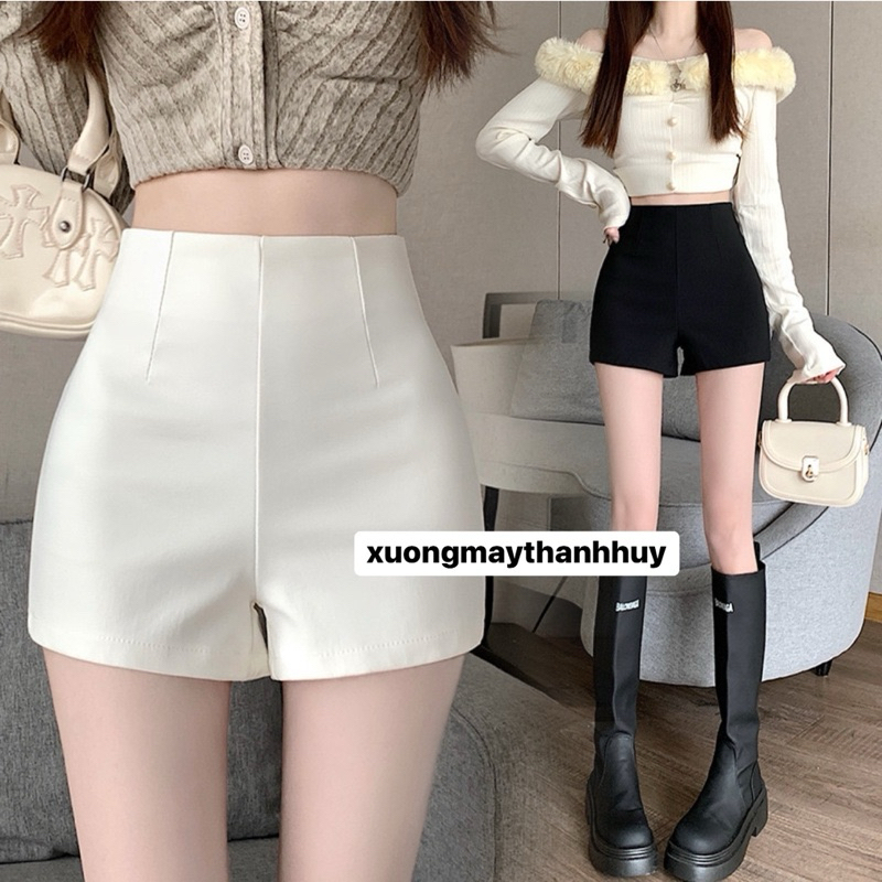 Combo 2 quần Short Dance cạp cao tôn dáng, quần đùi cạp cao chất umi hàn L1 co dãn-5161