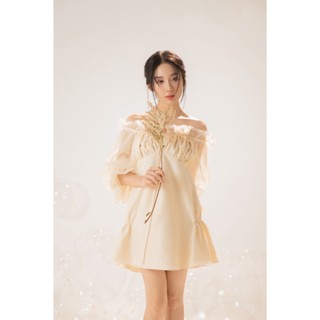 Đầm trễ vai tay dài bồng bềnh Katie dress form baby doll thiết kế AGUJA