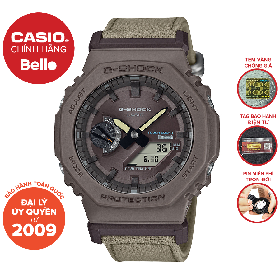 Đồng hồ Nam dây nhựa Casio G-Shock GA-B2100CT-5ADR chính hãng bảo hành 5 năm Pin trọn đời