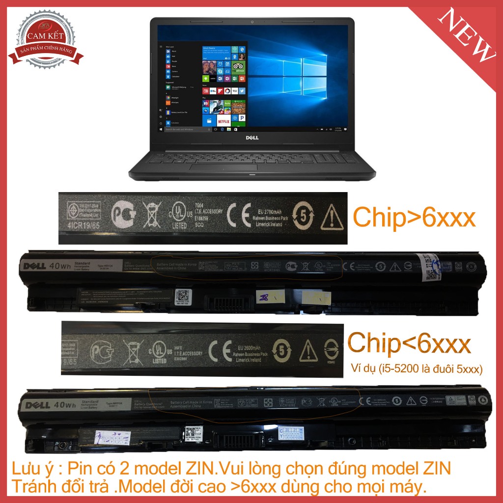 Pin Sạc dell Inspiron 15 3576