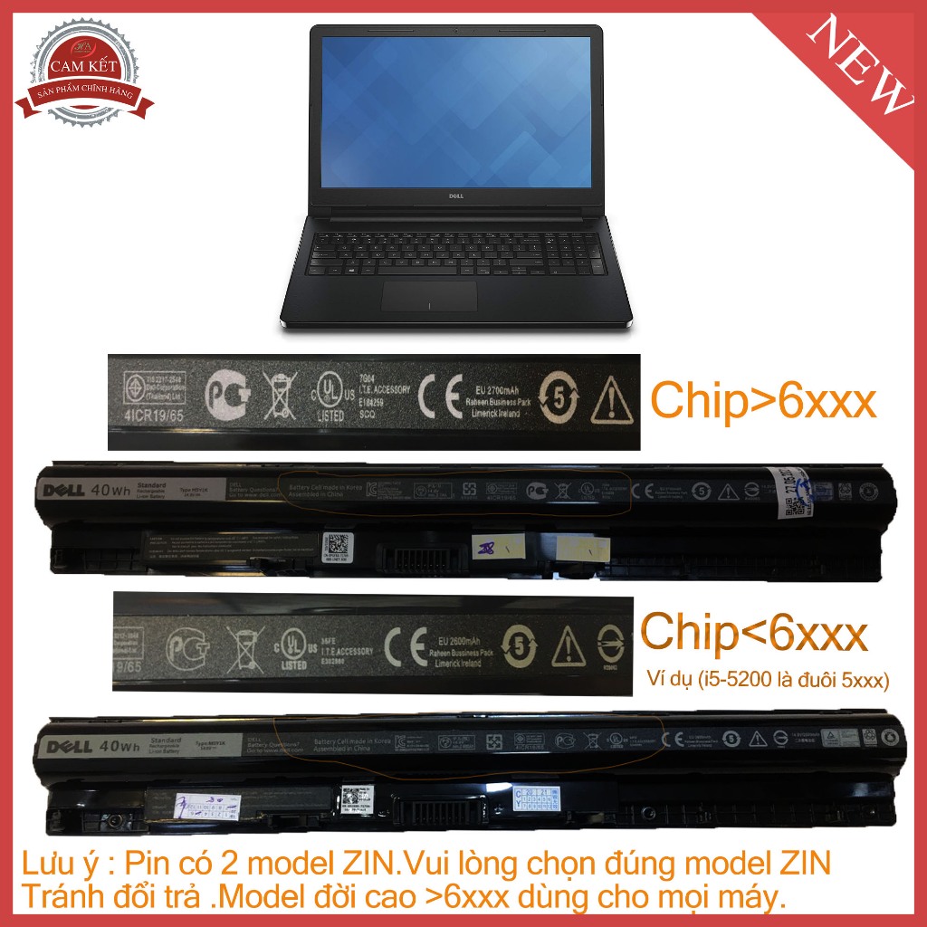 Pin Sạc dell Vostro 3559