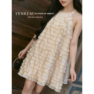 Váy yếm tơ hàng cao cấp loại 1 sang chảnh dành cho nữ mặc đi chơi hẹn hò xịn mịn đi du lịch biển - Thời Trang Bảo Trang